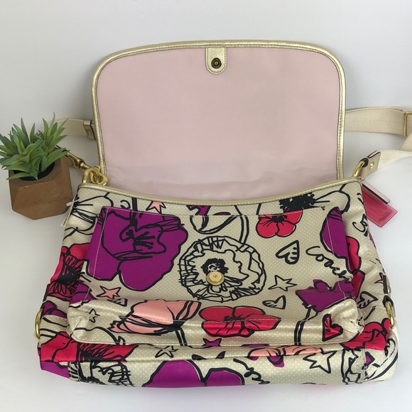 NEW Coach Kyra Poppy Floral Crossbody Bag 17147 - Picture 3 of 8